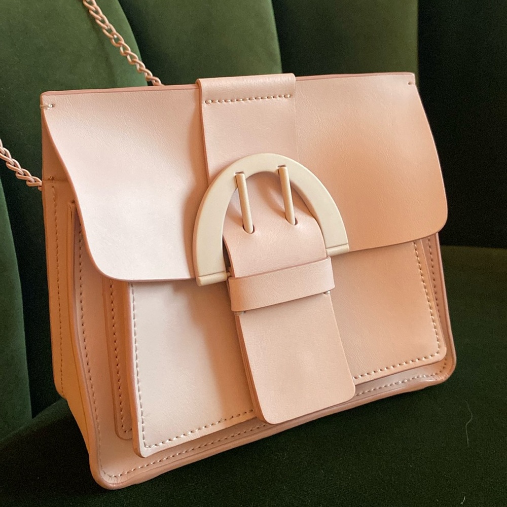 Zac Posen Leather Buckle Bag